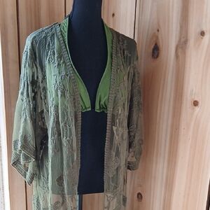 Dizzy Green Long Sleeve Dress